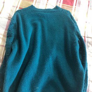 Women's handmade sweater dark green